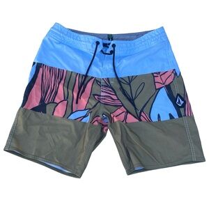 Volcom Men's Multicolor Swim Shorts Tropical Size 29
